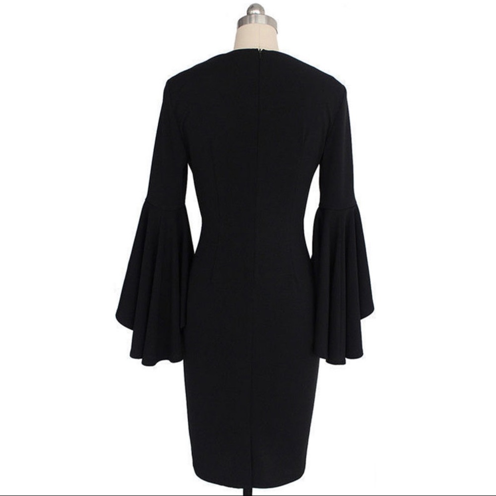 Black Midi Dress - Picture 4 of 7